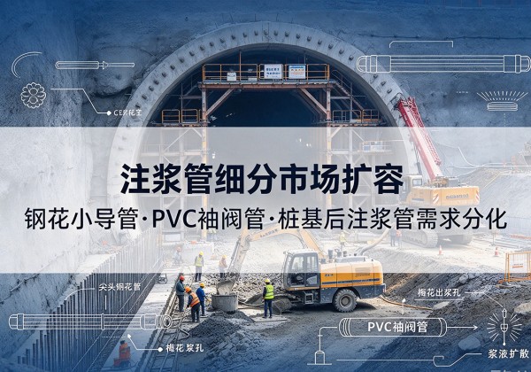 平山注浆管细分市场扩容，隧道钢花小导管、PVC 袖阀管、桩基后注浆管需求分化